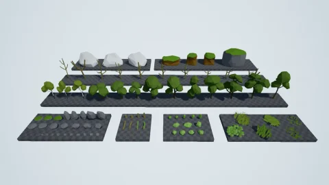 森林树木-Olbert's Low Poly: Forest