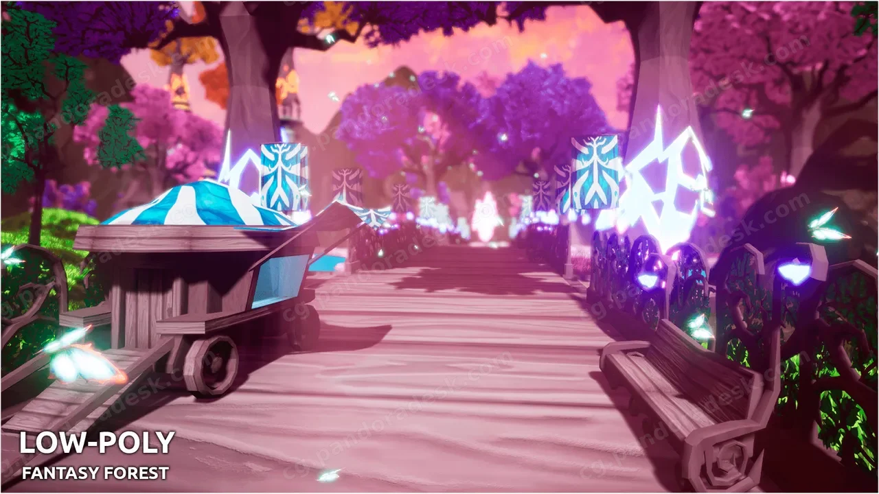 低多边形 - 奇幻森林 LOW-POLY - Fantasy Forest