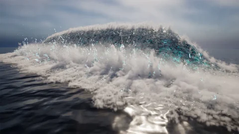 VDB海浪与海啸资源包 - VDB Ocean Waves & Tsunami Pack