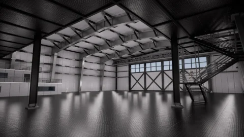 混合用途机库：仓库、飞机车库、造船厂-Mixed-use hangars: Warehouses, Aircraft garage, Shipyards