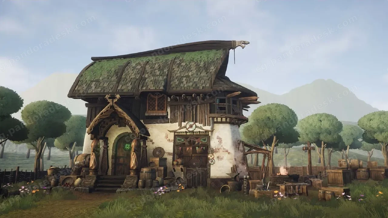 风格化维京小屋 Stylized Viking Hut