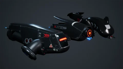 科幻可玩无人机角色 SciFi Playable Flying Drones