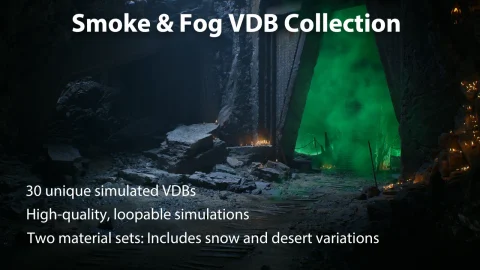 沙漠风沙暴雪特效 Desert Snow VDB Collection Vol.2