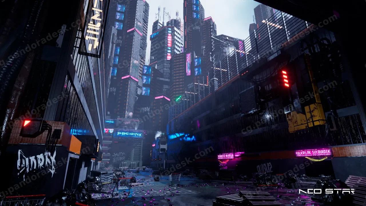 赛博朋克郊区 - Cyberpunk Outskirts