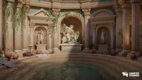 罗马浴场 - Neptune's Roman Bath ( Romans Roman Baths Neptune Romaned Medieval Greek )