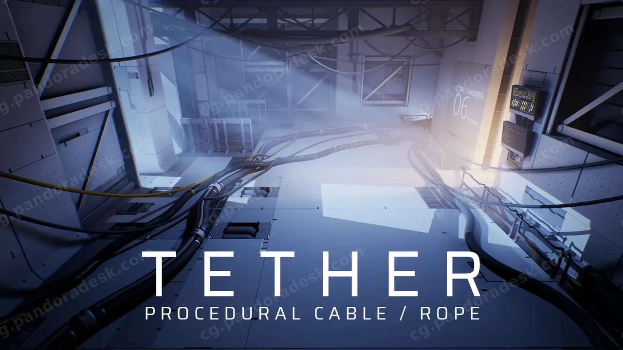 程序电缆/绳索 - Tether - Procedural Cable / Rope