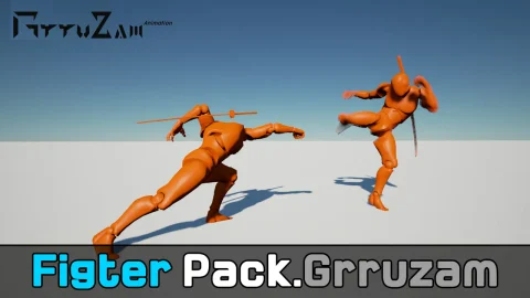强大的战斗机包（可以与我的剑包一起使用）-Powerful Fighter Pack(Can be used with my Sword Pack)