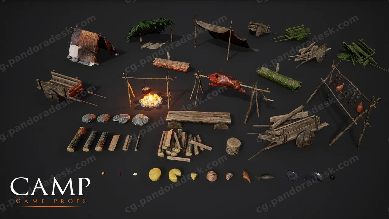 营地游戏道具 - Camp - Game Props