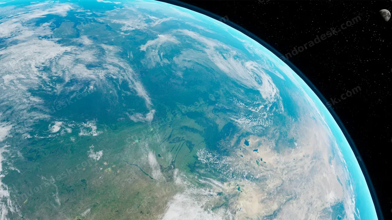 逼真的地球 - Realistic Earth (32K Cinematic / VR / Mobile)