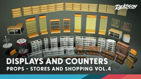 商店 第4卷 - 展示与计数器 - Stores VOL.4 - Displays and Counters