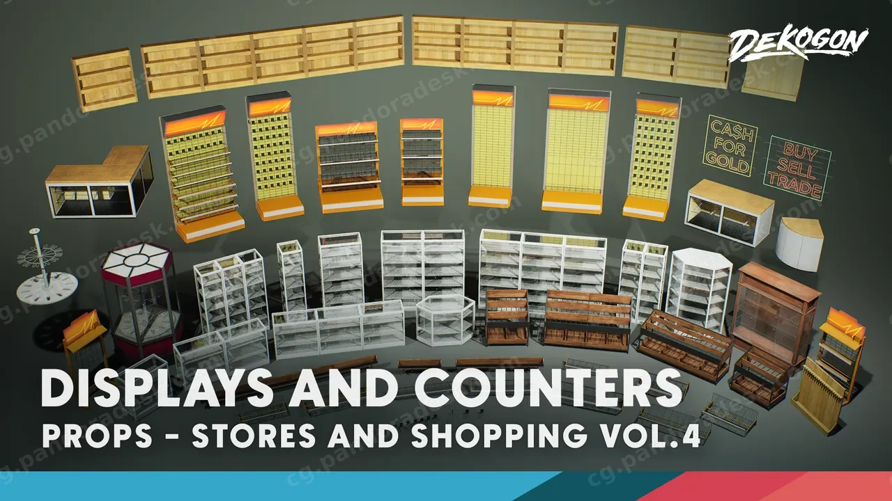 商店 第4卷 - 展示与计数器 - Stores VOL.4 - Displays and Counters