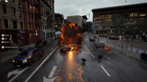 汽车车祸爆炸翻滚视觉特效 - Car VFX