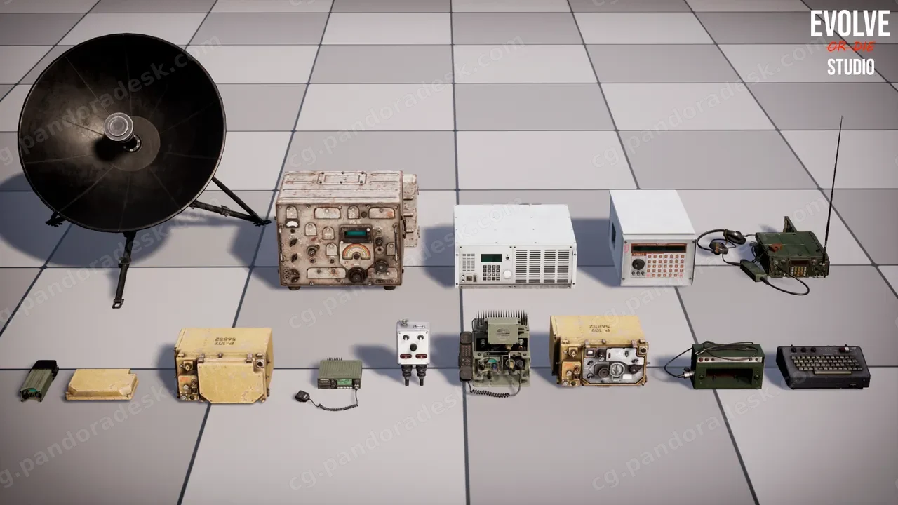 军用广播电台道具包 Military Radiostations Props Pack