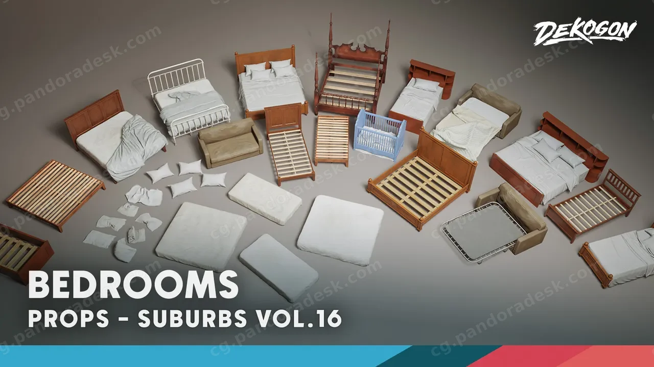 卧室 - Suburbs VOL.16 - Bedroom (Nanite and Low Poly)