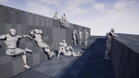 人物日常休闲动画-Pedestrians