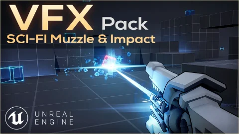 风格化FPS枪口和撞击效果 - VFX Pack - Stylized FPS Muzzle and Impacts Effects