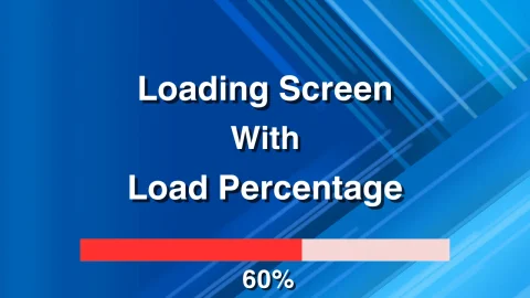 带有加载百分比的加载屏幕 - Loading Screen With Load Percentage