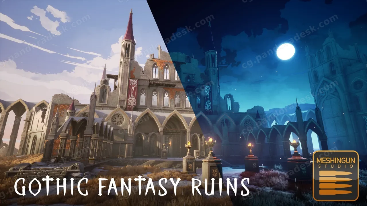 哥特奇幻城堡教堂-Fantasy Gothic Pack