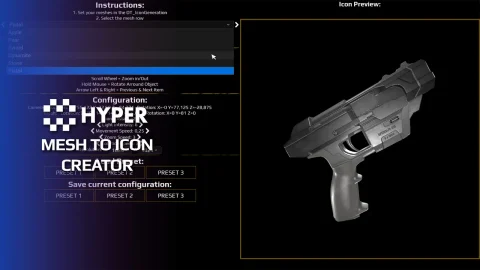 高级网格图标创建工具-Hyper Mesh to Icon Creator v2