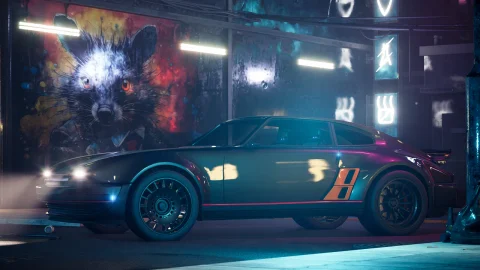 可驾驶科幻赛博汽车 - SciFi Cyber Car 2