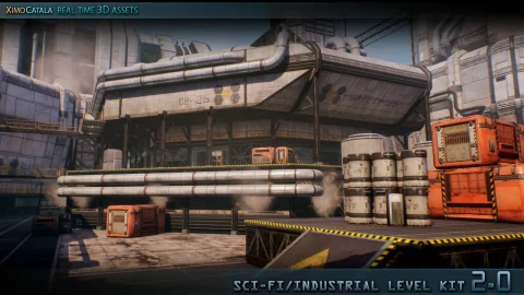 科幻工厂设施-SciFi/Industrial Level Kit 2.0