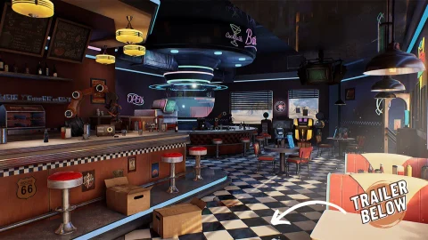 美国餐厅/咖啡馆/餐馆 - Restaurant - American Restaurant - Cafe - Diner Environment