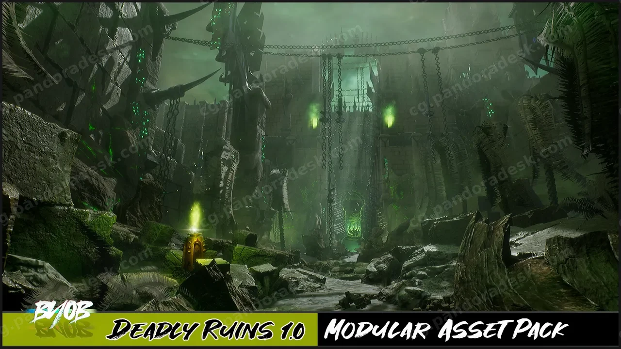死亡废墟-Deadly Ruins - Modular asset pack