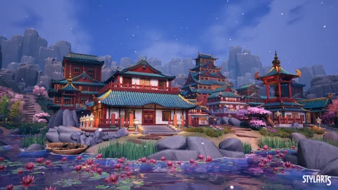 风格化中式庙宇 Stylized Chinese Temple