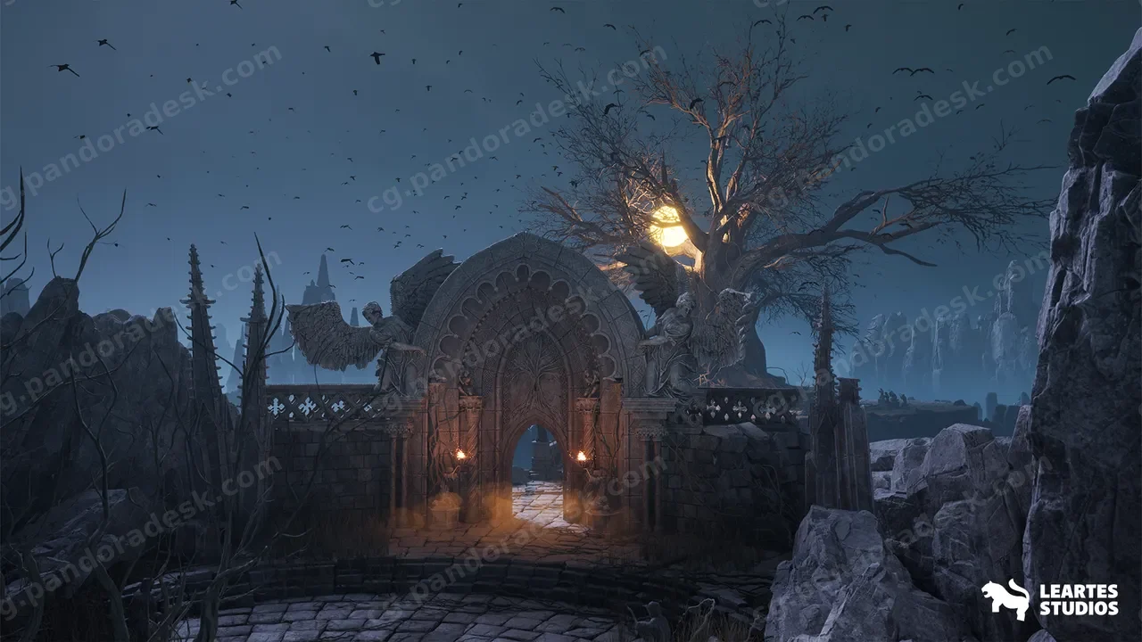 巨树环境(奇幻类魂系魂系奇幻神秘艺术) The Great Tree Environment ( Fantasy Soulslike Soulslike Fantasy Mystic Art )