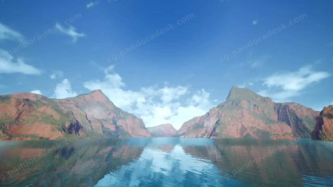背景岛屿景观 - Background Island Vista