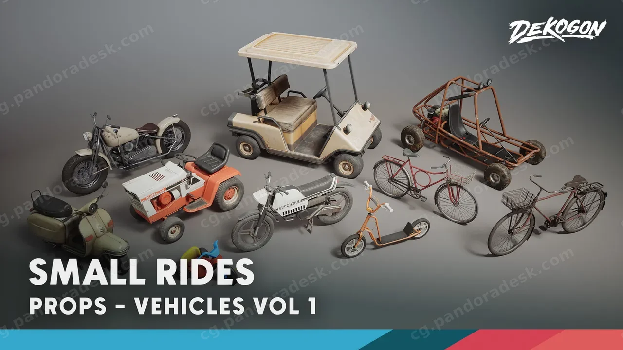 小型游乐车辆 - Vehicles VOL.1 - Small Rides (Nanite and Low Poly)