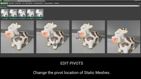 静态网格体的简易轴心工具 - Easy Pivot Tool for Static Meshes