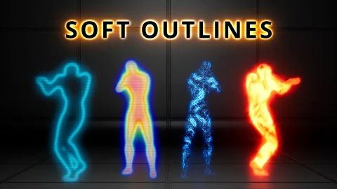透视扫描热成像特效-Soft Outlines