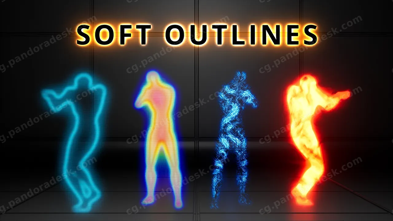 透视扫描热成像特效-Soft Outlines