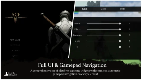 游戏手柄导航和UI框架 - Ascent UI Tools - Gamepad Navigation & UI Framework