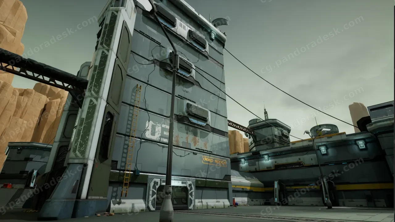 科幻基地-Sci-Fi Modular Hangars Location