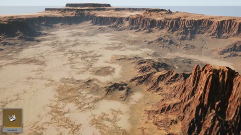 沙漠峡谷/岩石盆地-Desert Rock Planet