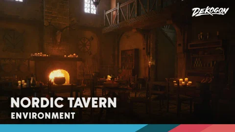 北欧中世纪酒馆场景 Nordic Medieval Tavern