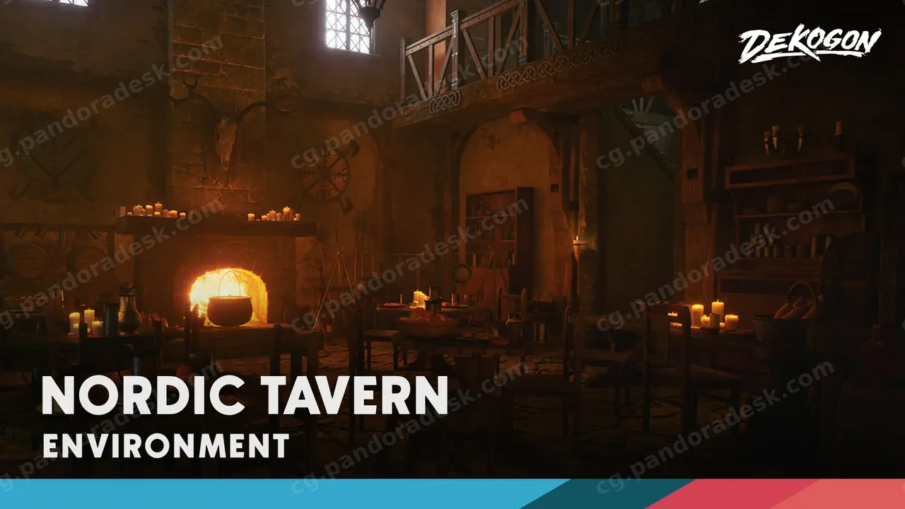 北欧中世纪酒馆场景 Nordic Medieval Tavern