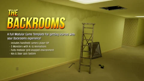 恐怖游戏模板 - Horror Game Template - Backrooms Environment