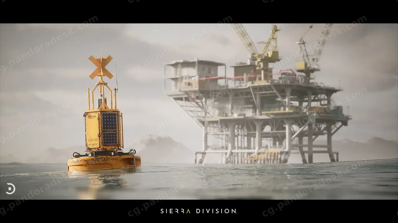 工业科幻和石油钻井平台 - Industrial Sci-Fi and Modular Oil Rig