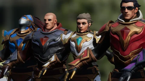 盔甲骑士-Fantasy Knight Set for Stylized Males and Females and MetaHumans