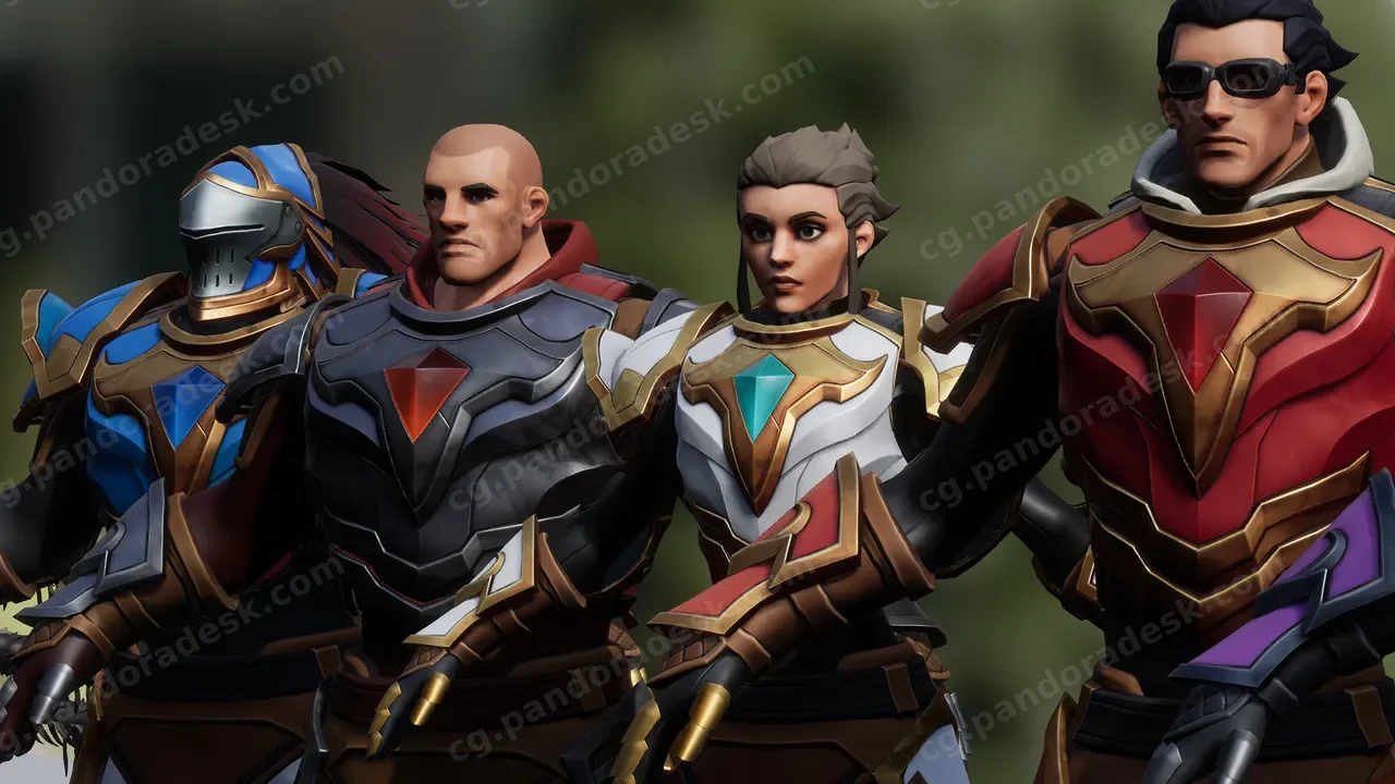 盔甲骑士-Fantasy Knight Set for Stylized Males and Females and MetaHumans
