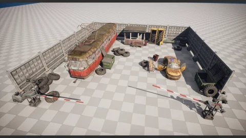 废弃街道道具包 Abandoned Street Props Pack