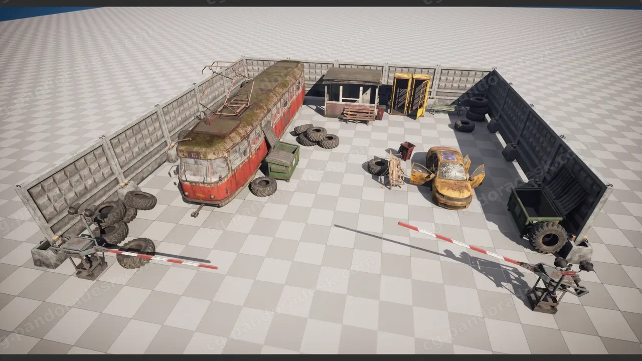 废弃街道道具包 Abandoned Street Props Pack