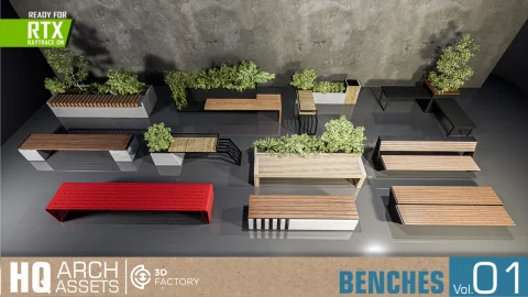 室内长凳设计 - HQ Benches Vol. 1