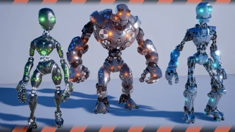 科幻机器人角色包-Crash Test Robot Dummy
