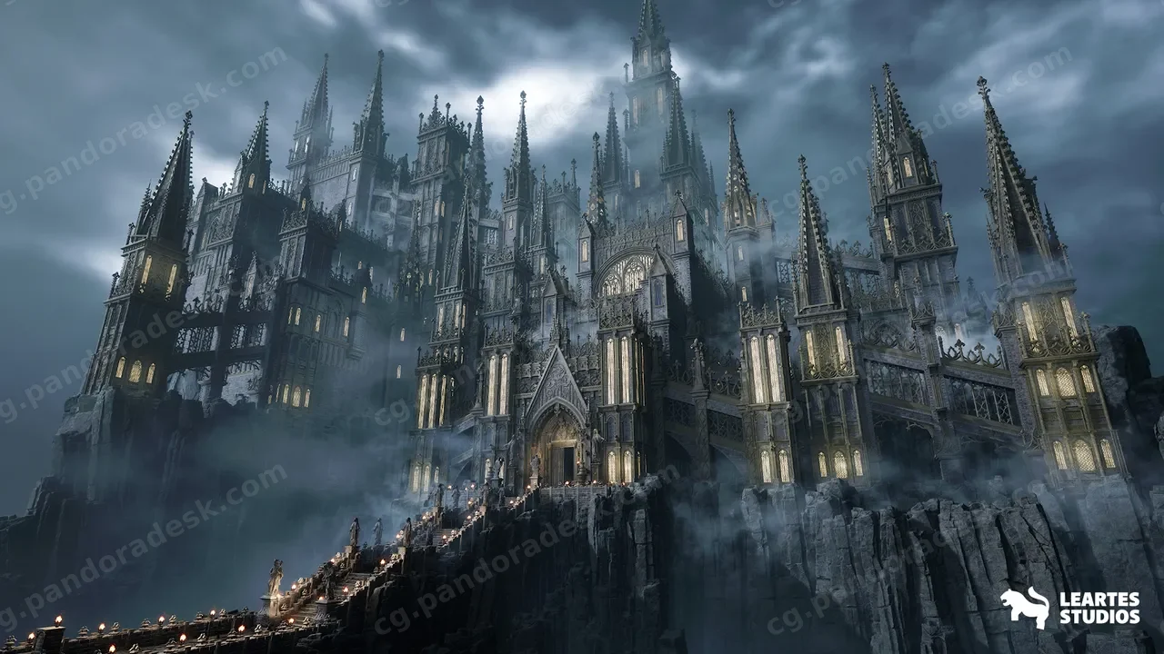 AAA级场景中世纪奇幻城堡-Fantasy Castle Environment
