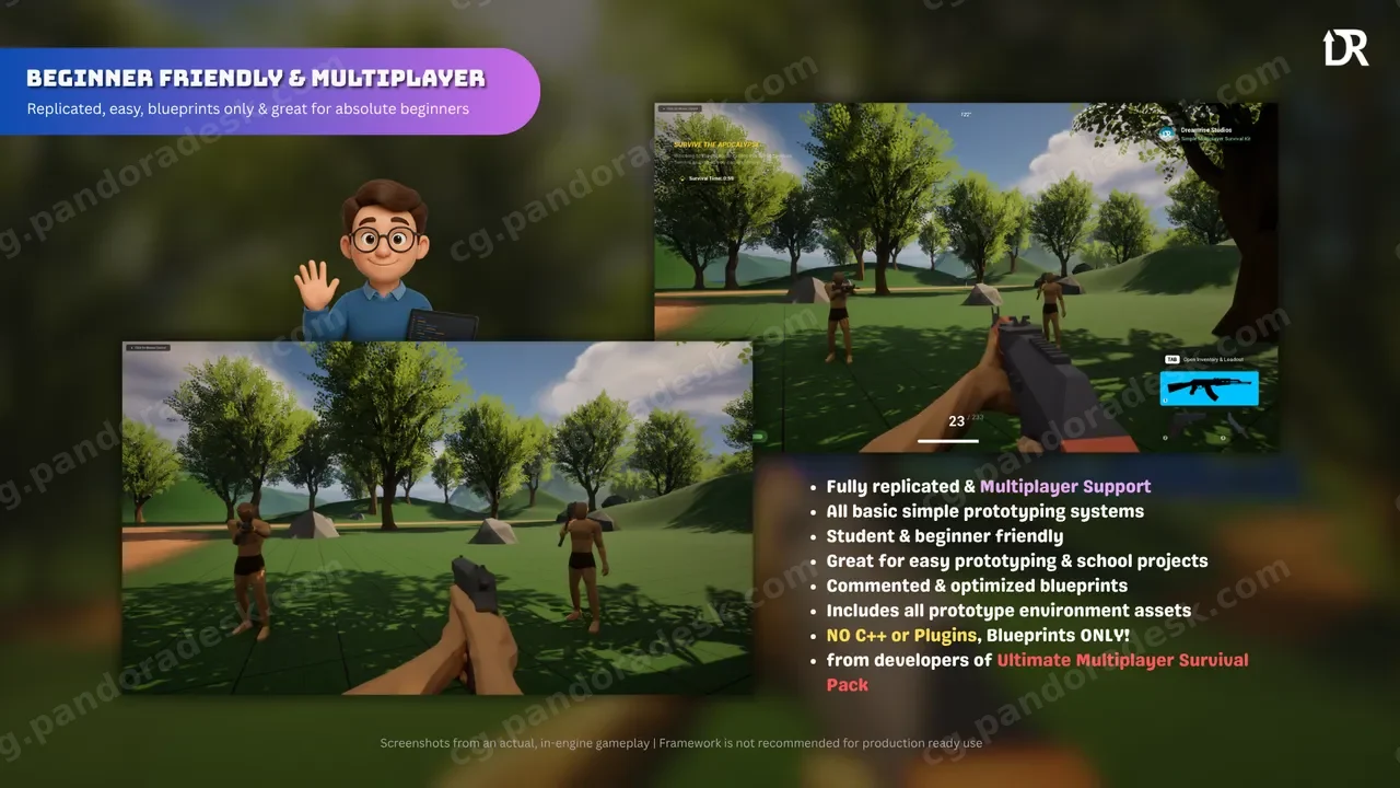 简易多人联机生存工具包 V1 Simple Multiplayer Survival Kit V1