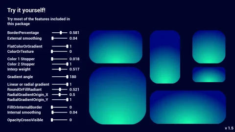 程序性用户界面：背景和边框UMG材质套件 Procedural UI background and borders UMG material KIT
